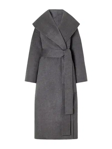 TOTEME Belted Hooded Wool Coat | Thumbnail 1