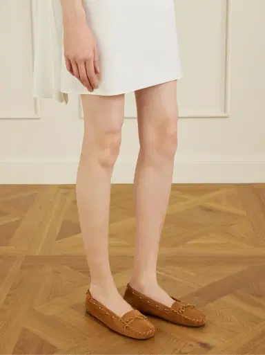 Khaite Milly embellished whipstitched suede loafers | Thumbnail 6