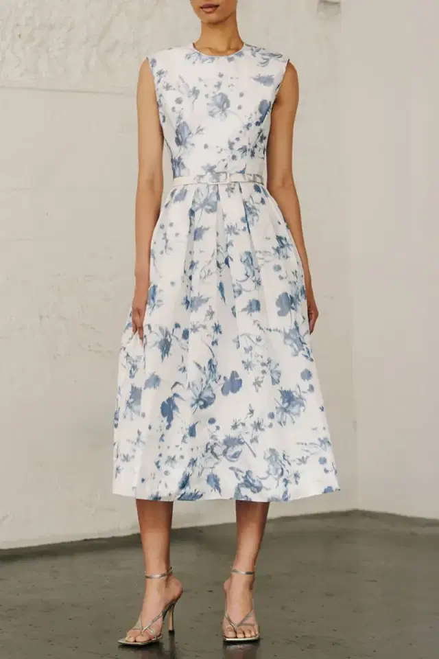 CATHERINE REGEHR Jewel Neck Day Dress