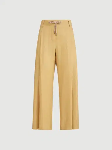 Brunello Cucinelli Linen trousers with drawstring and monili | Thumbnail 2 Brunello Cucinelli Linen trousers with drawstring and monili | Thumbnail 2