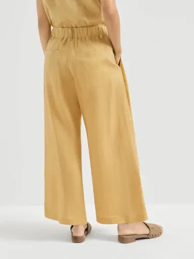 Brunello Cucinelli Linen trousers with drawstring and monili | Thumbnail 5 Brunello Cucinelli Linen trousers with drawstring and monili | Thumbnail 5