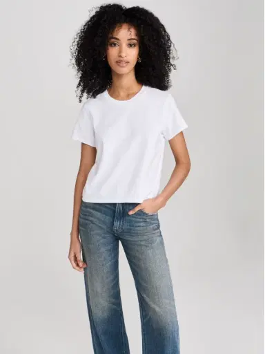 perfectwhitetee Springsteen Supima Cotton Baby Tee | Thumbnail 5 perfectwhitetee Springsteen Supima Cotton Baby Tee | Thumbnail 5