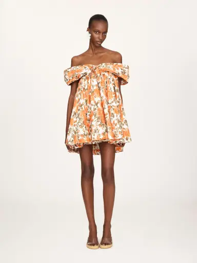 Chloé Off-the-shoulder mini dress in cotton poplin | Thumbnail 2 Chloé Off-the-shoulder mini dress in cotton poplin | Thumbnail 2