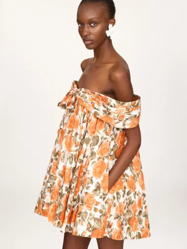Chloé Off-the-shoulder mini dress in cotton poplin | Thumbnail 3 Chloé Off-the-shoulder mini dress in cotton poplin | Thumbnail 3