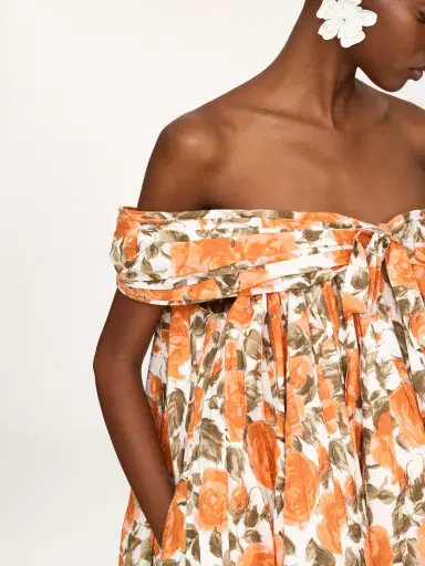 Chloé Off-the-shoulder mini dress in cotton poplin | Thumbnail 5 Chloé Off-the-shoulder mini dress in cotton poplin | Thumbnail 5