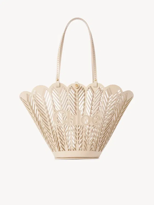 Chloe Chloé Soleil basket bag in patent calfskin