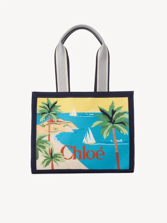 Chloe Chloé Soleil tote bag in embroidered canvas
