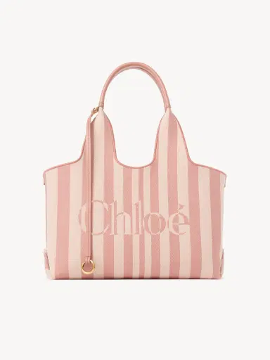 Chloé Chloé Stripy east-west tote bag in jacquard | Thumbnail 1 Chloé Chloé Stripy east-west tote bag in jacquard | Thumbnail 1