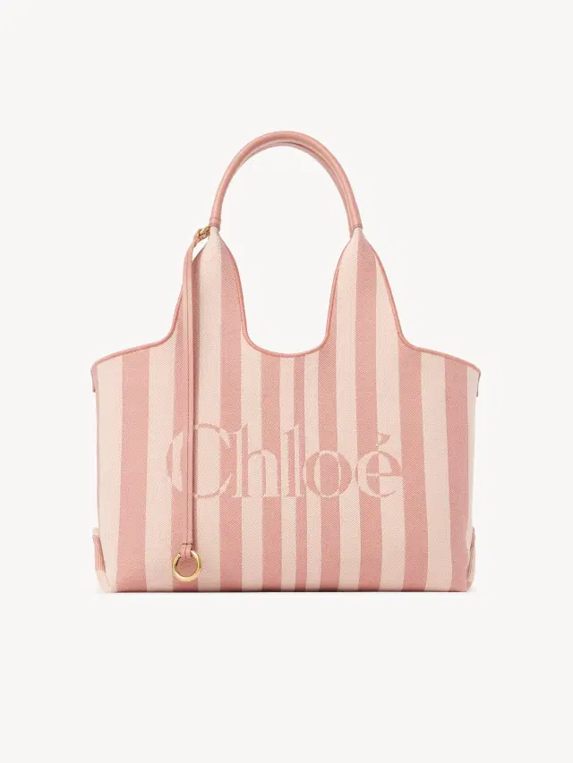 Chloe Chloé Stripy east-west tote bag in jacquard