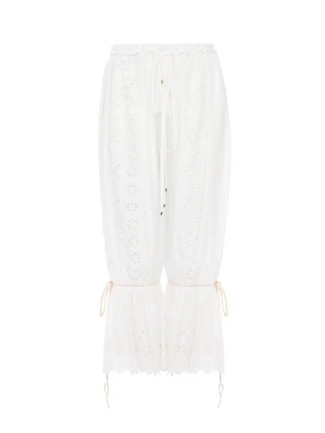 Chloe Fluid drawstring pants in soft cotton