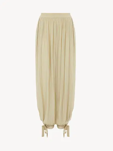 Chloé Fluid pleated pants in washed technical satin | Thumbnail 7