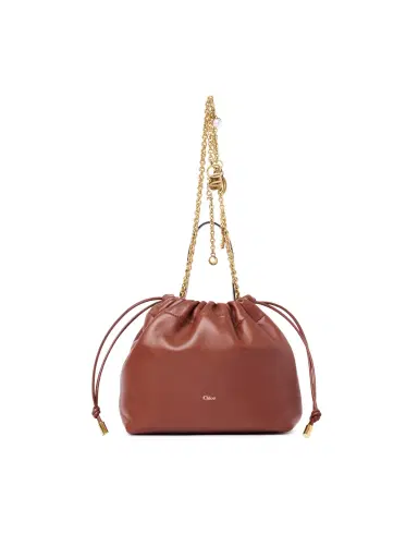 Chloé Small Chloé Icons shoulder bag with chain in soft leather | Thumbnail 1 Chloé Small Chloé Icons shoulder bag with chain in soft leather | Thumbnail 1