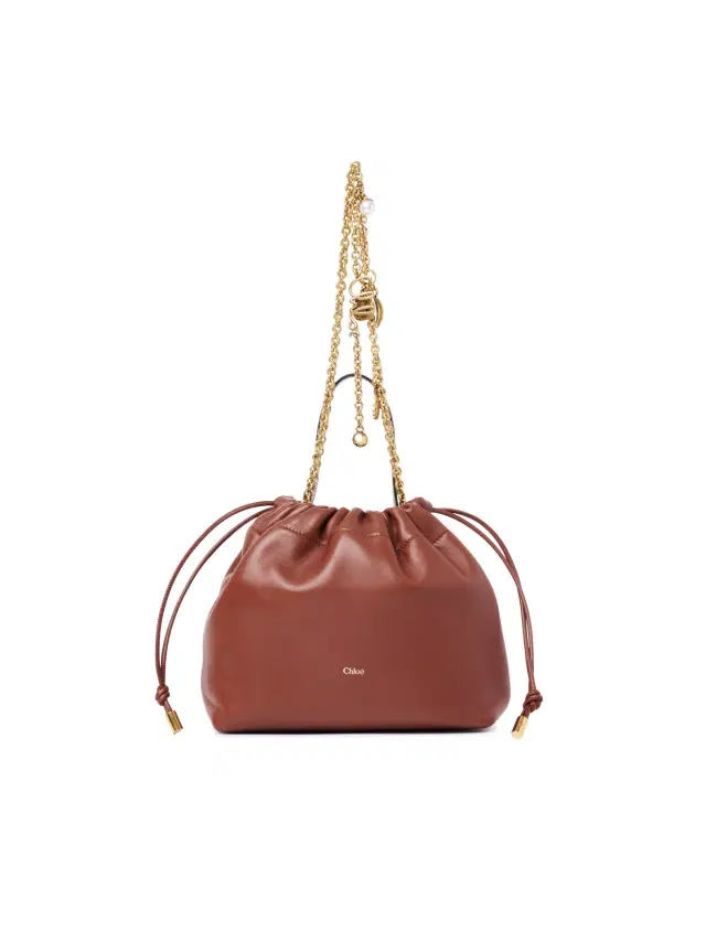Chloe Small Chloé Icons shoulder bag with chain in soft leather