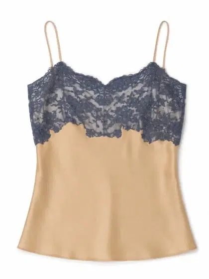 Saint Laurent laced camisole in silk satin