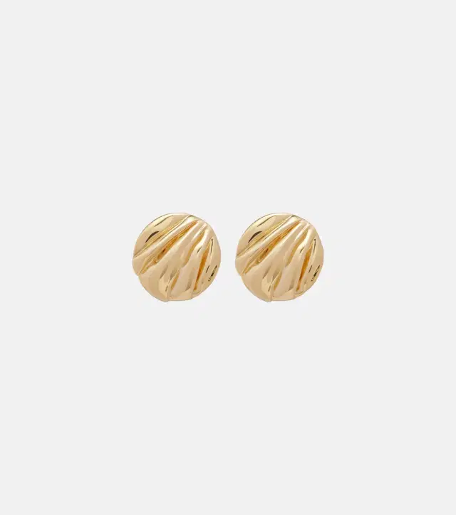 Chloé Chloé Pleats clip-on earrings