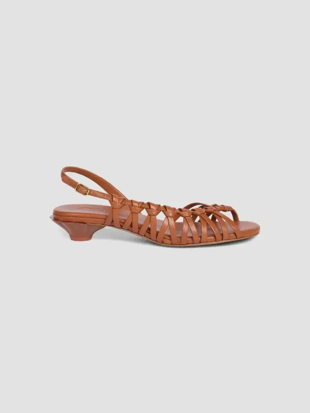 Chloé Estra Woven Leather Sandals