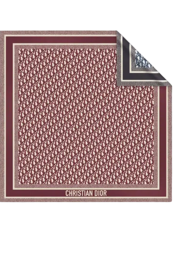 Dior Dior Oblique Diortwin 90 Square Scarf