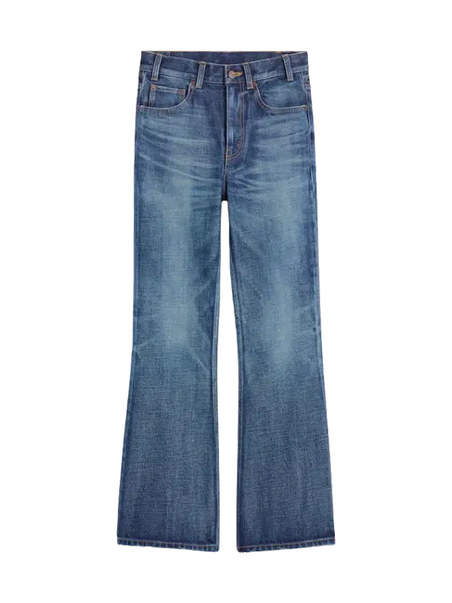 Celine Boot Cut Jeans in Dark Wash Denim