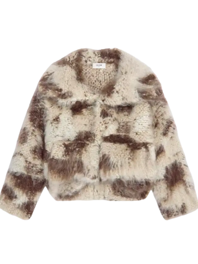 Jacket in Fluffy Wool