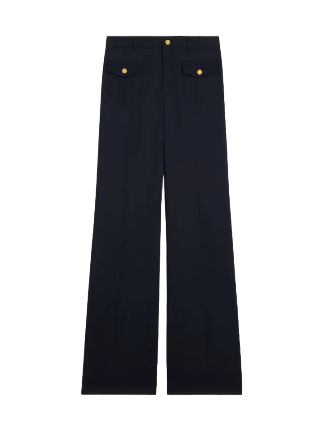 Celine Pants in Diagonal Wool