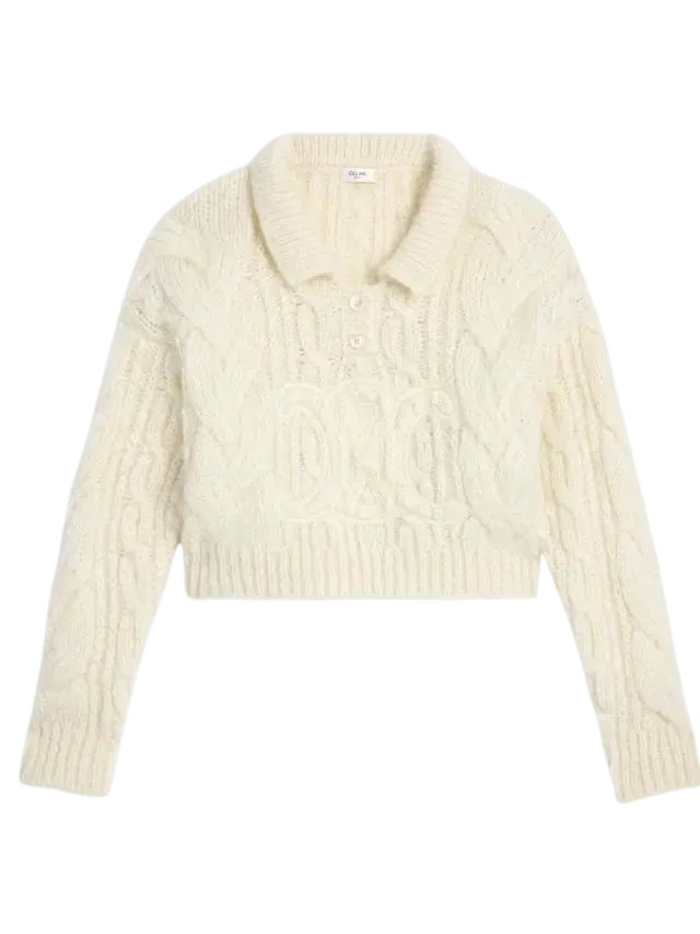 Celine Sweater in Aran Mohair and Wool