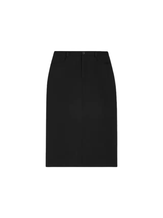 Celine Pencil Skirt in Cashmere Mohair Natté