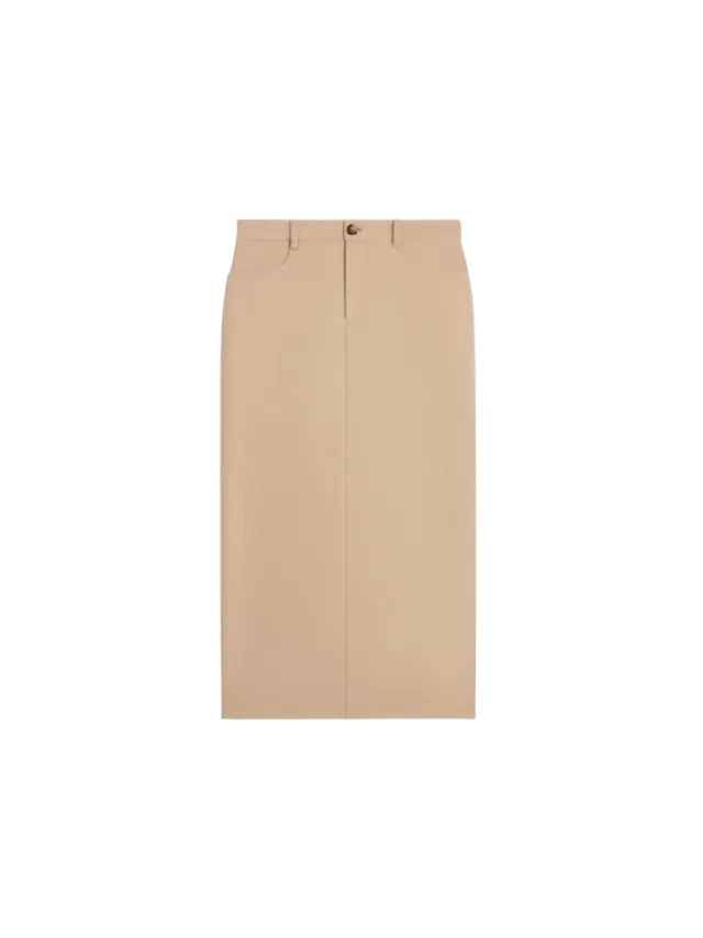 Celine Pencil Skirt in Cashmere Mohair Natté