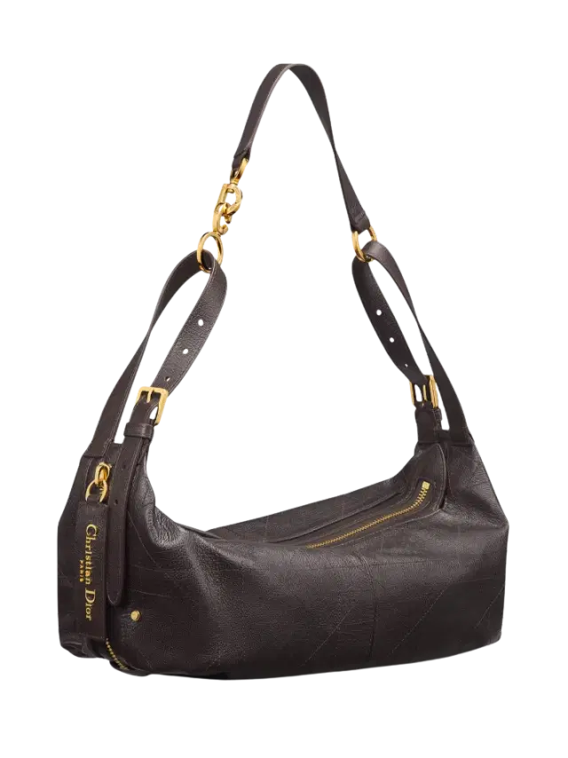 Dior Medium D-Journey Bag in Shiny Grained Calfskin