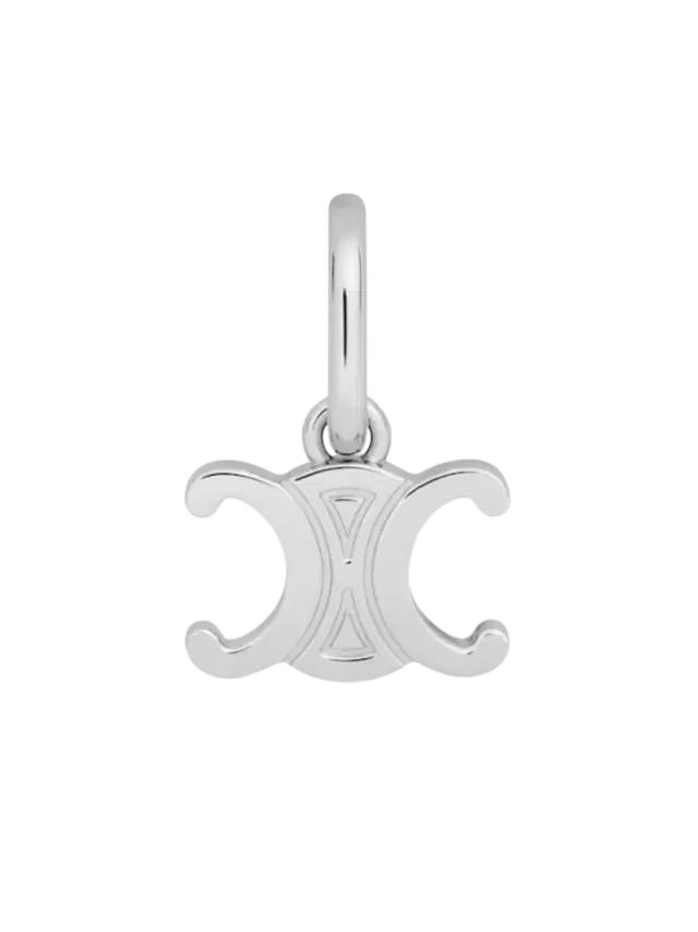 Celine Celine Charms Triomphe in Brass with Rhodium Finish