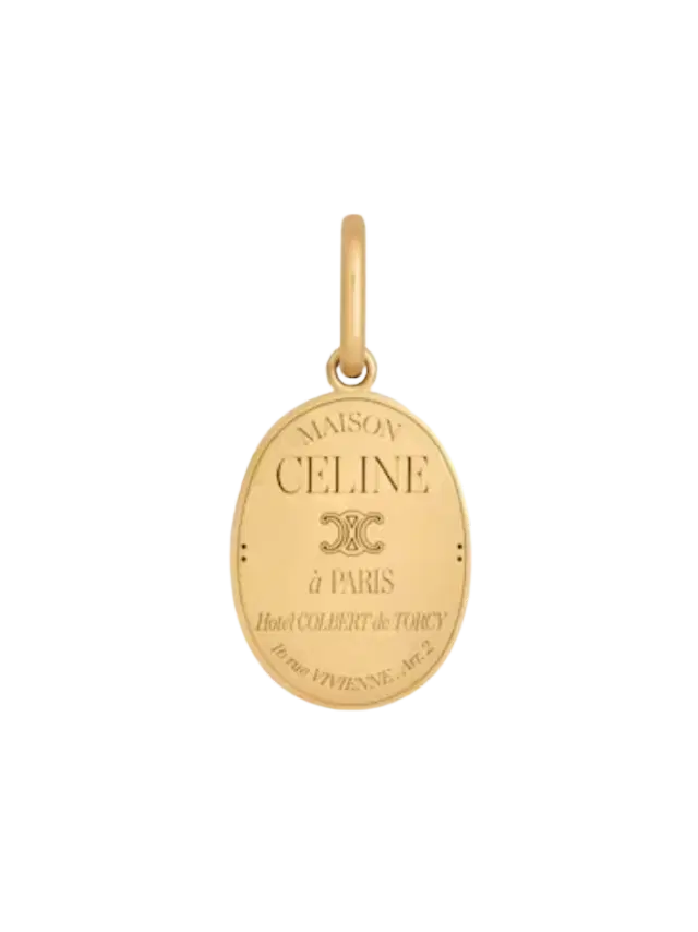 Celine Celine Charms Maison Celine Medal in Brass with Gold Finish