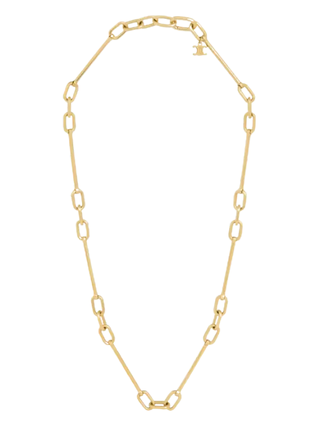Celine Celine Charms Necklace in Brass with Gold Finish