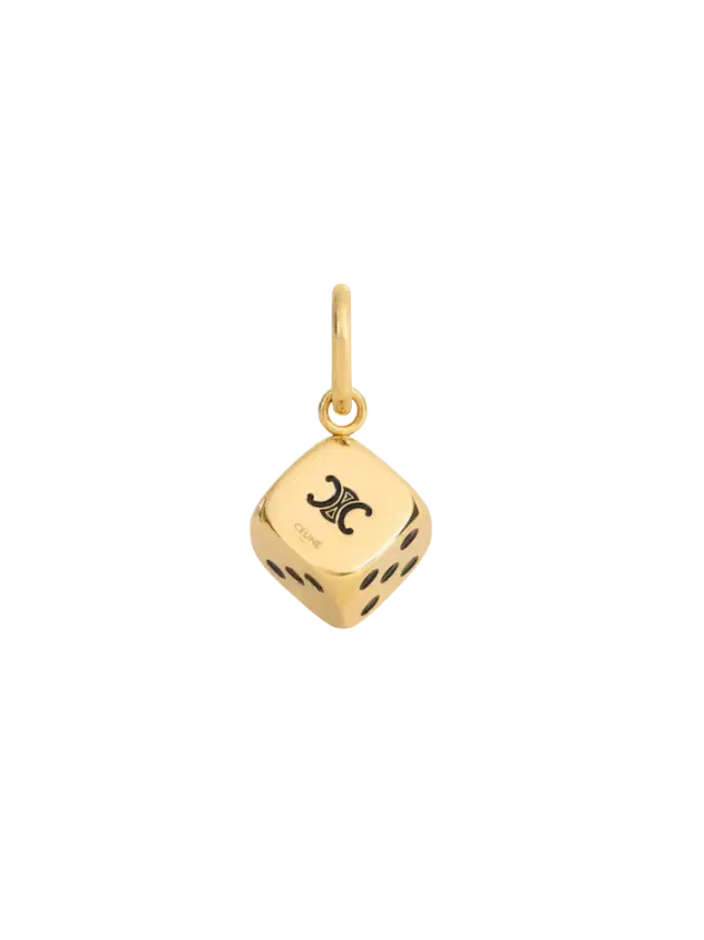 Celine Celine Charms Triomphe Dice in Enamel and Aluminium