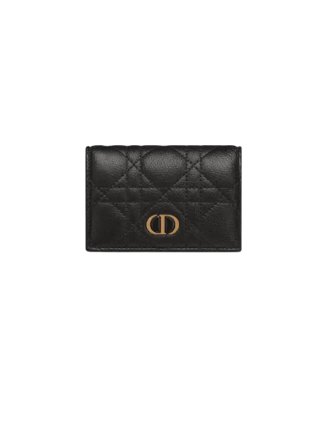 Dior Black Dior Caro Glycine Wallet