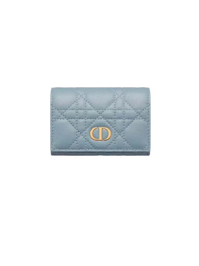 Dior Cloud Blue Dior Caro Glycine Wallet