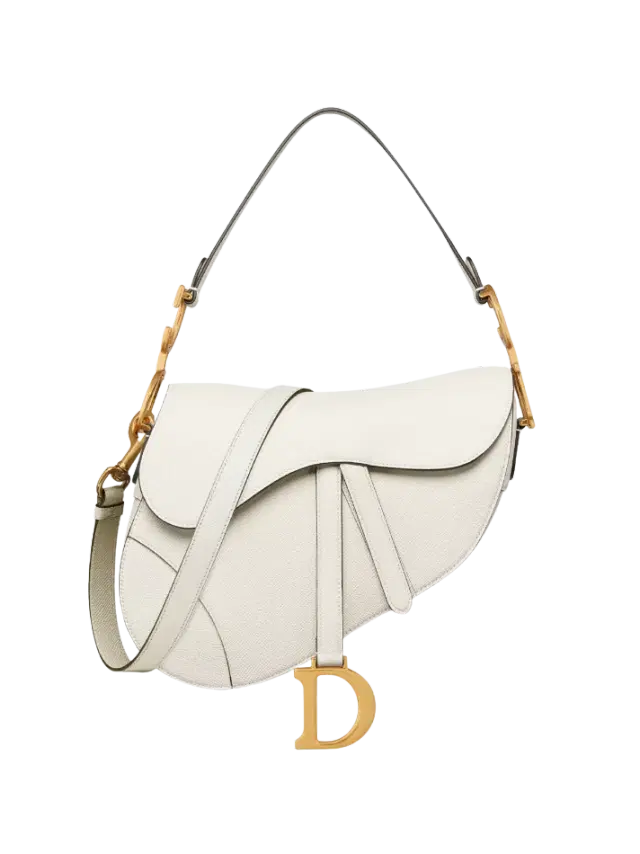 Dior Latte Saddle Bag with Strap