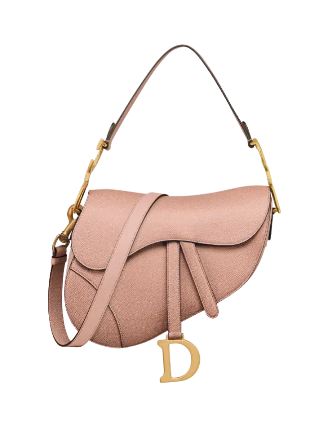 Dior Blush Saddle Bag with Strap