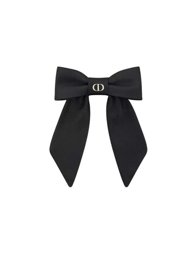 Dior Black Large Dior Twist Bow