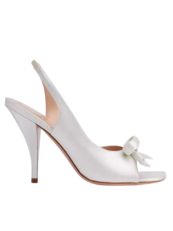 Dior Dior Bow Heeled Slingback Sandal