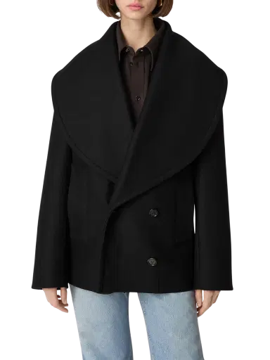 Bottega Veneta Stretch Wool Short Coat | Thumbnail 1 Bottega Veneta Stretch Wool Short Coat | Thumbnail 1