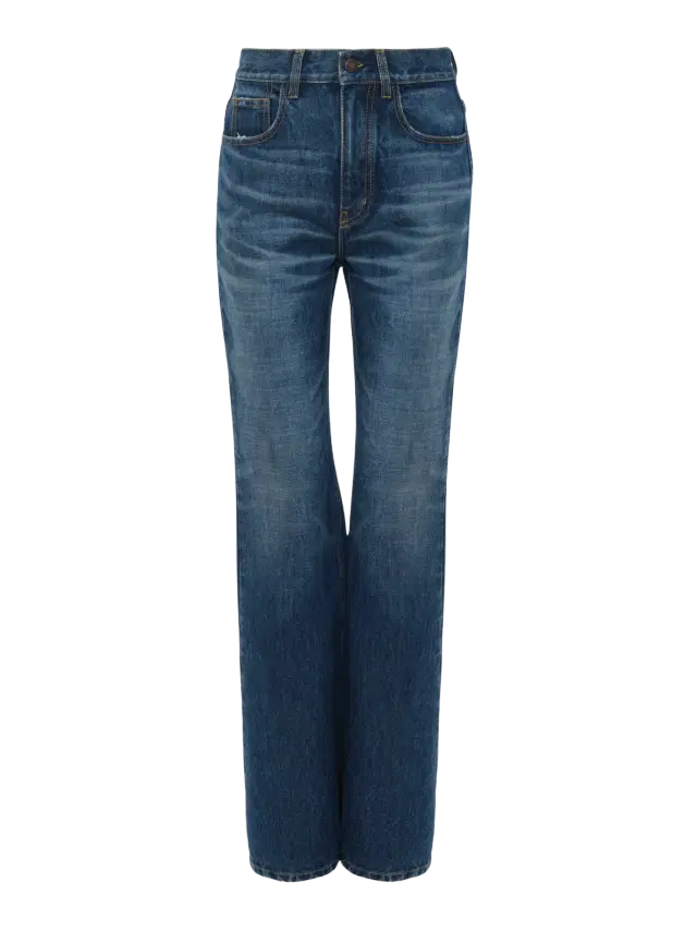High-Rise Straight Jeans