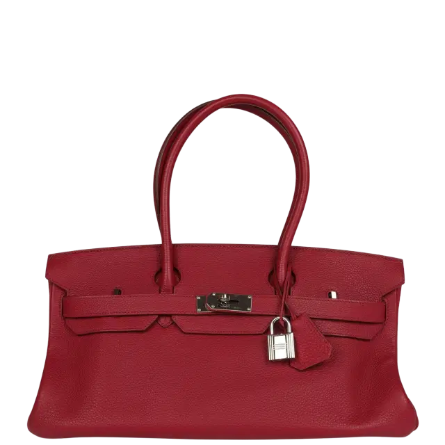 hermes Vintage Hermes Shoulder Birkin 42 JPG Rubis Togo Palladium Hardware