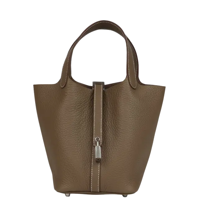hermes Hermes Picotin Lock 18 Etoupe Clemence Palladium Hardware