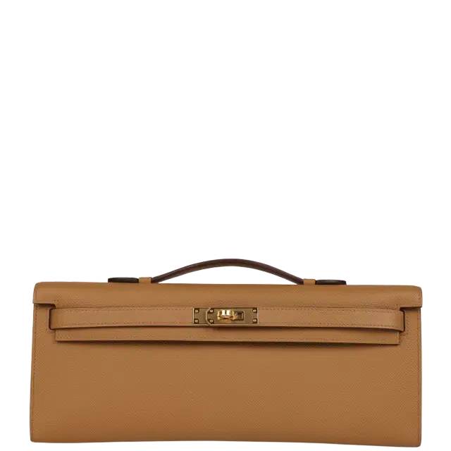 Hermes Kelly Cut Biscuit Epsom Gold Hardware
