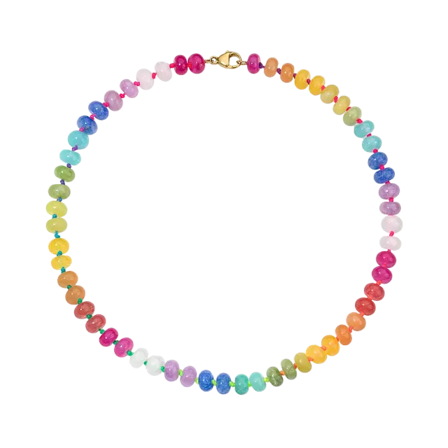 Stephanie Gottlieb Kendall Rainbow Beaded Necklace