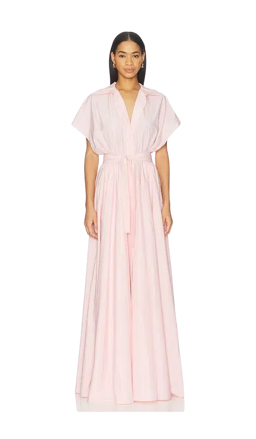 Norma Kamali Super Oversized Nk Shirt Flared Gown