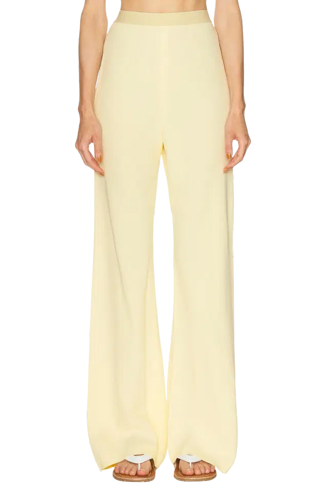 WARDROBE.NYC Crepe Bias Cut Pant