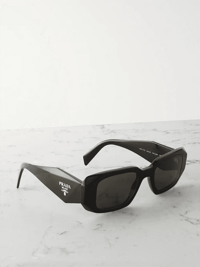 Square-frame acetate sunglasses (NAP)