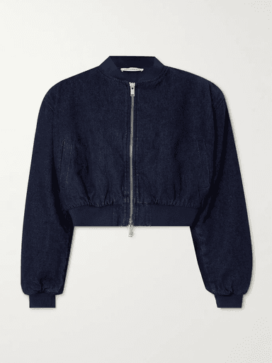 The Frankie Shop Micky padded denim bomber (In Store) | Thumbnail 1