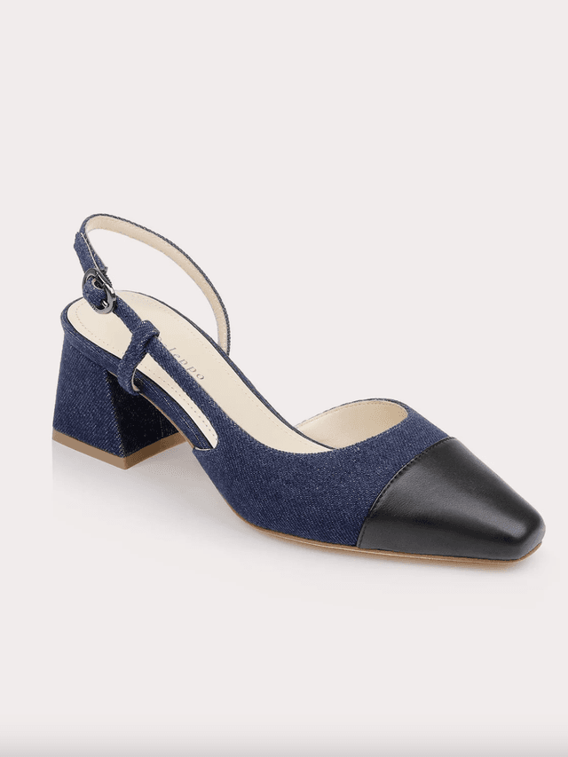 Naples Cap Toe Slingback Pump (In Store)