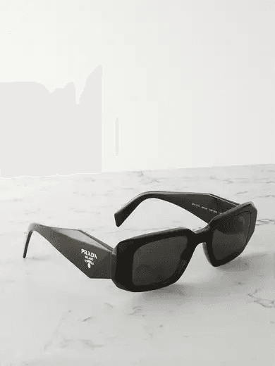 Square-frame acetate sunglasses (In-Store)